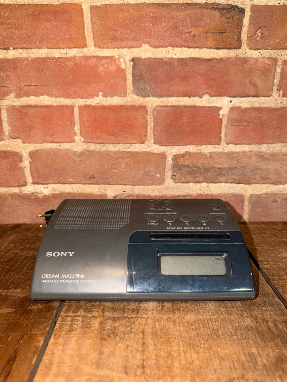 Sony Dream Machine Clock Radio in Dark Gray